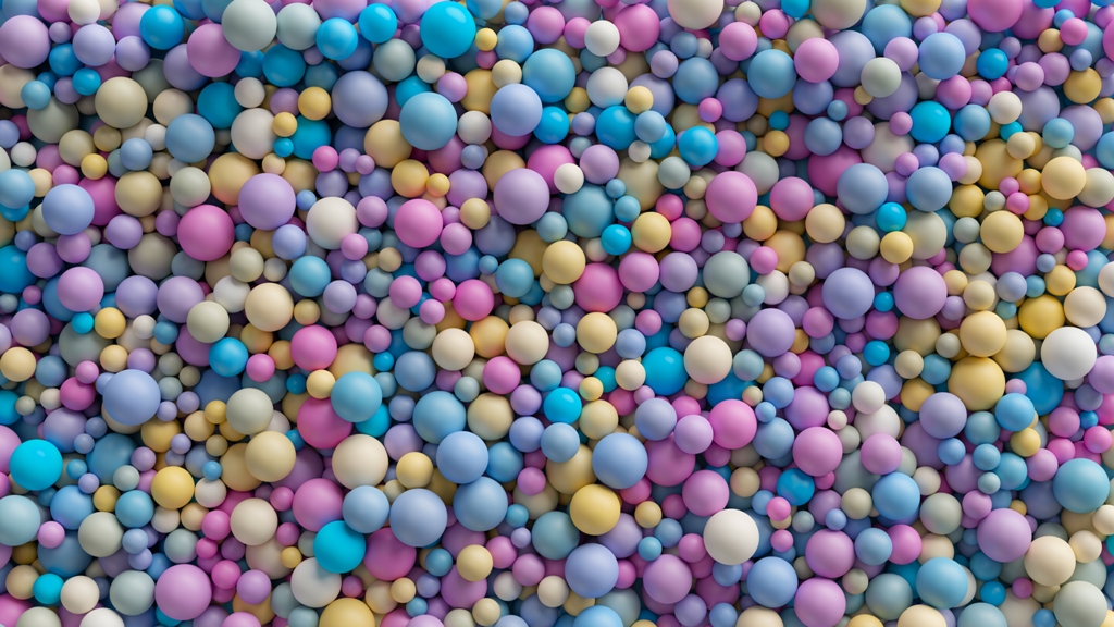 Разноцветные шары 3D