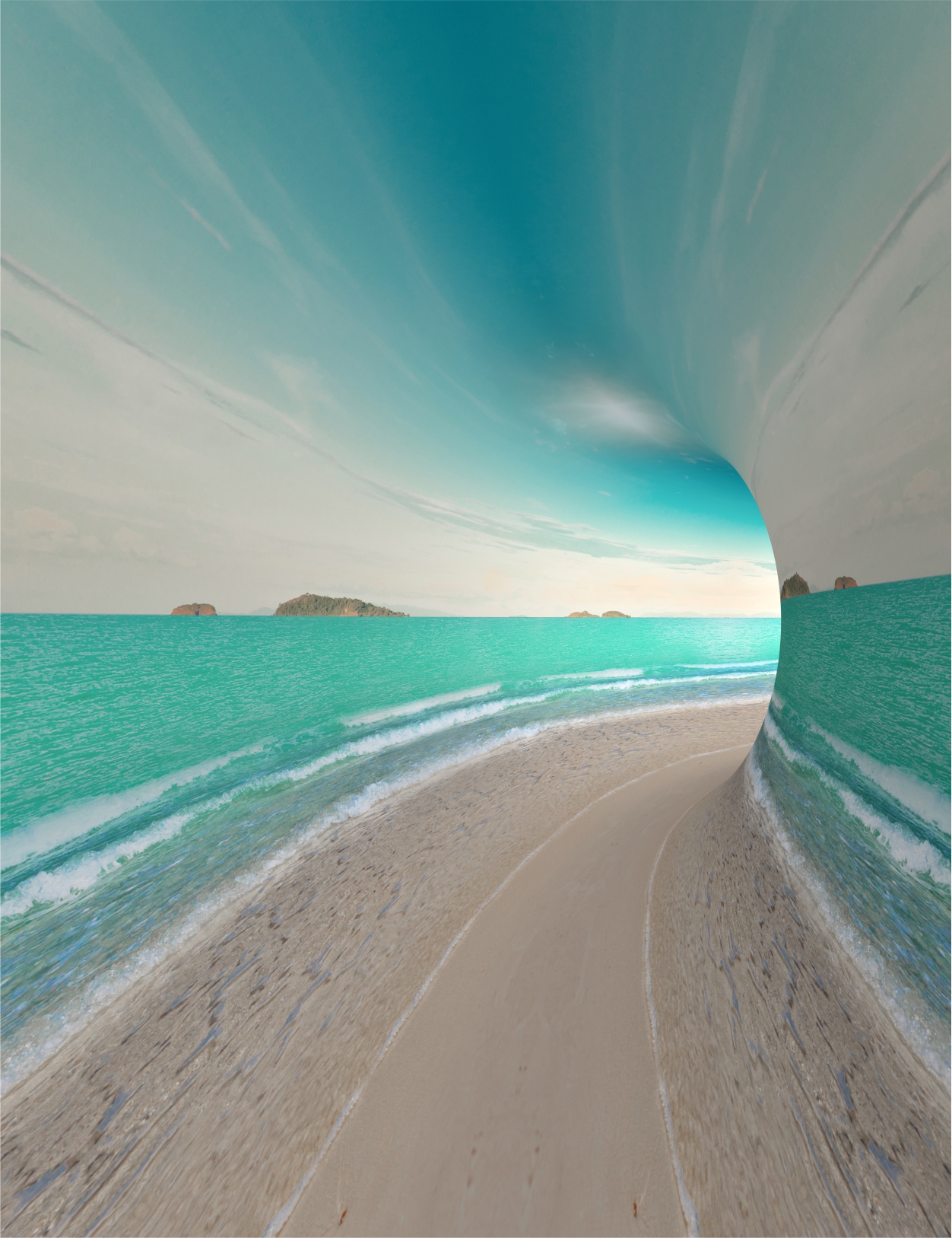 3D море