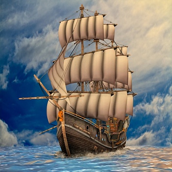 Корабль в море 1
